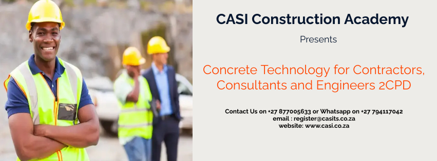 Concrete Technology for Contractors Consultants and Engineers 2CPD - Made with PosterMyWall